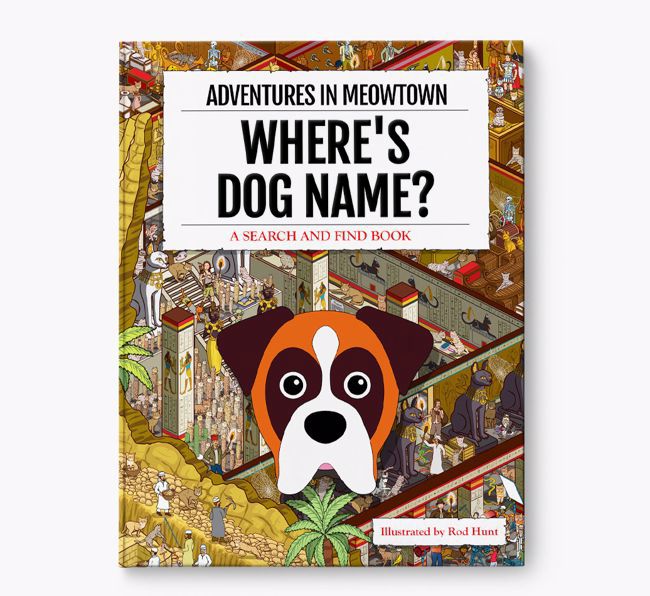 Personalised Boxer Book: Where's Dog Name? Volume 2
